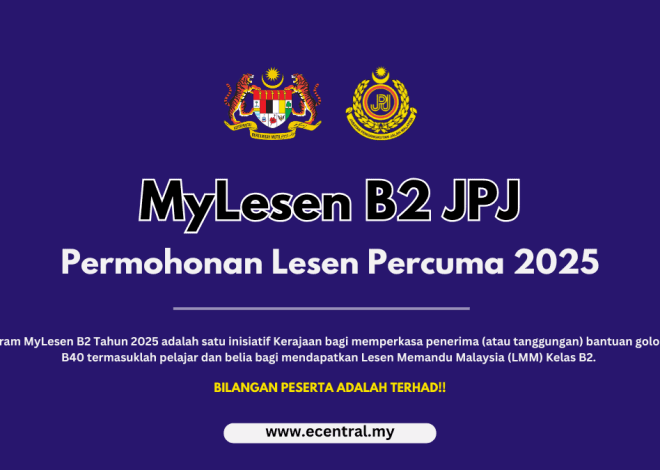 MyLesen B2 JPJ – Permohonan Lesen Percuma 2025