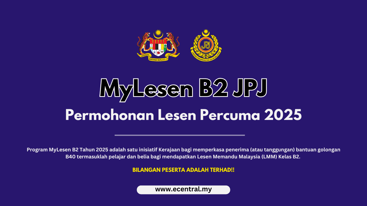 MyLesen B2 JPJ – Permohonan Lesen Percuma 2025