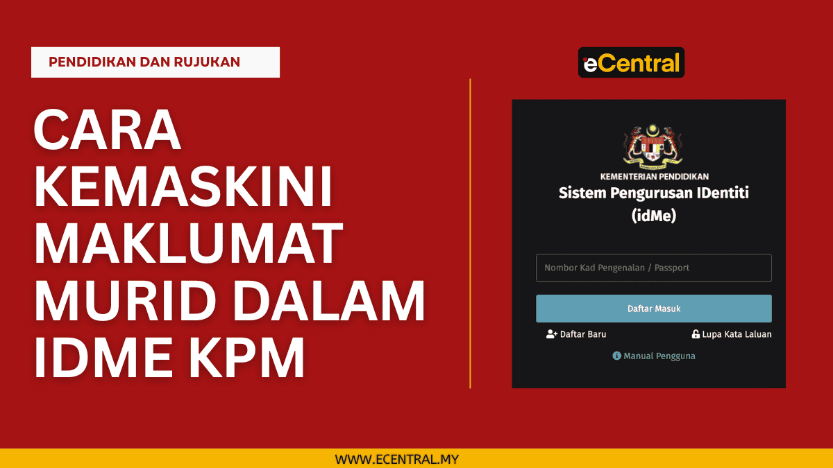 Cara Kemaskini idMe Murid dalam Sistem Pengurusan Identiti KPM