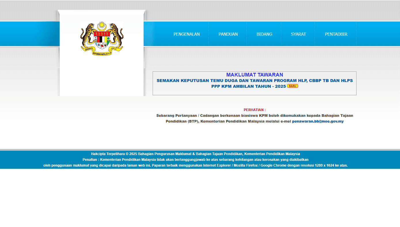 ePenawaran KPM 2025 – Permohonan, Syarat, & Semakan Keputusan