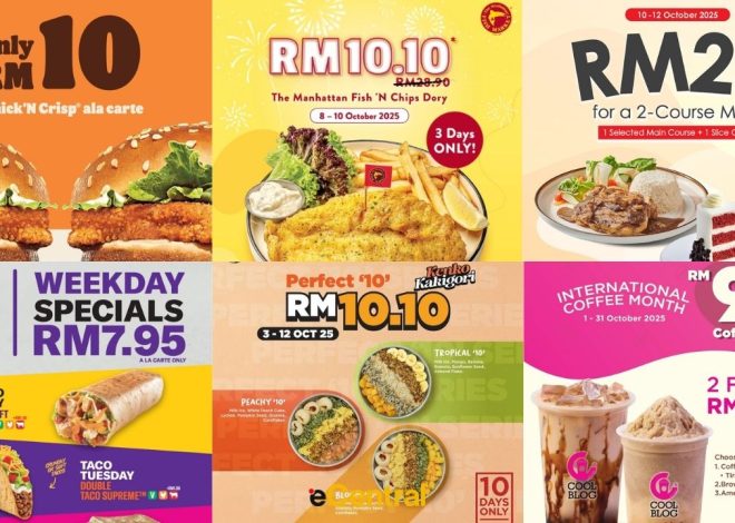 Promo 10.10 – Baker’s Cottage, Secret Recipe, Burger King & more (2025)