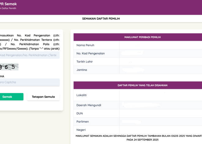 Pengundi & Daftar Pemilih 2025