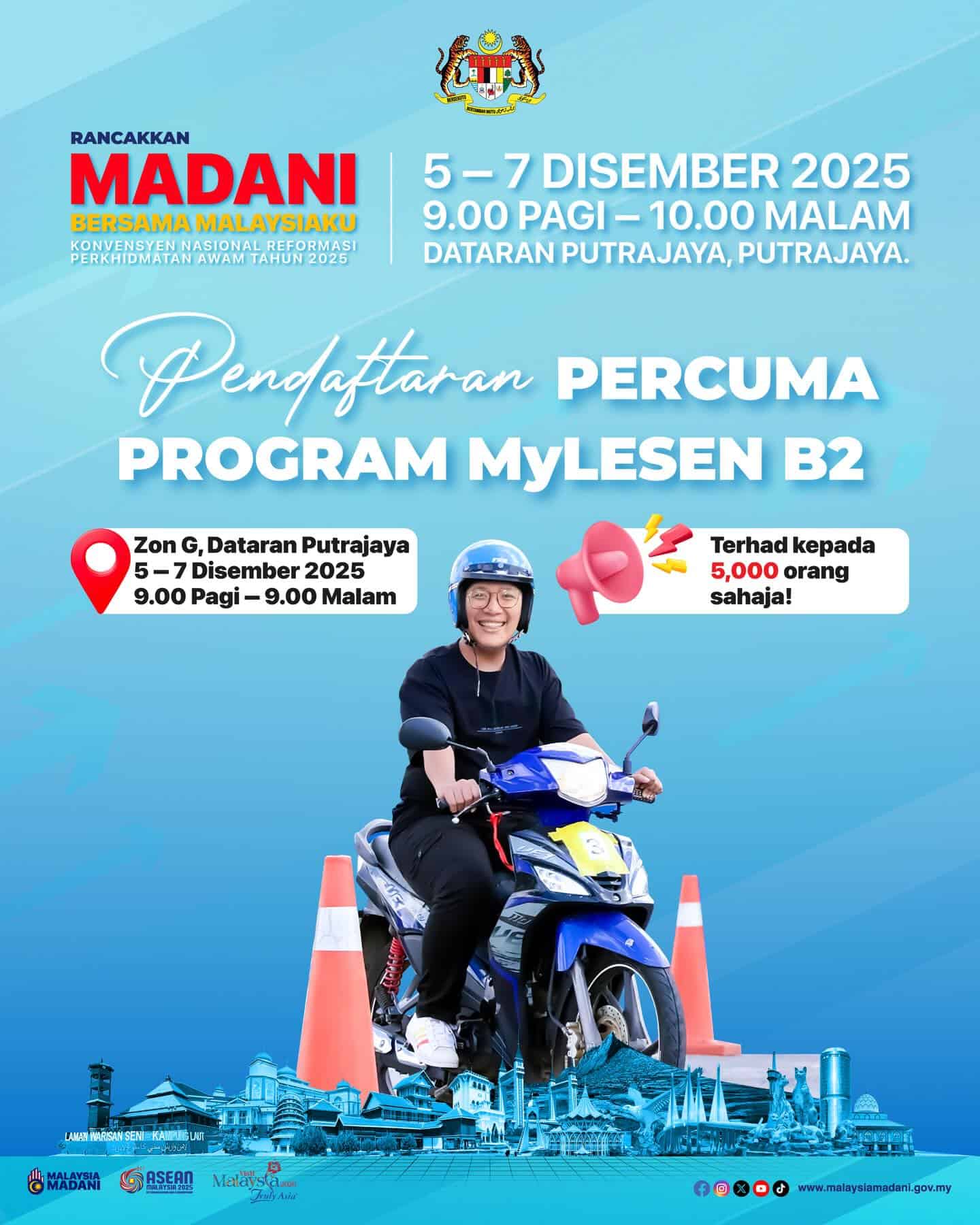 Free Registration for MyLesen B2 JPJ (5-7 December 2025)
