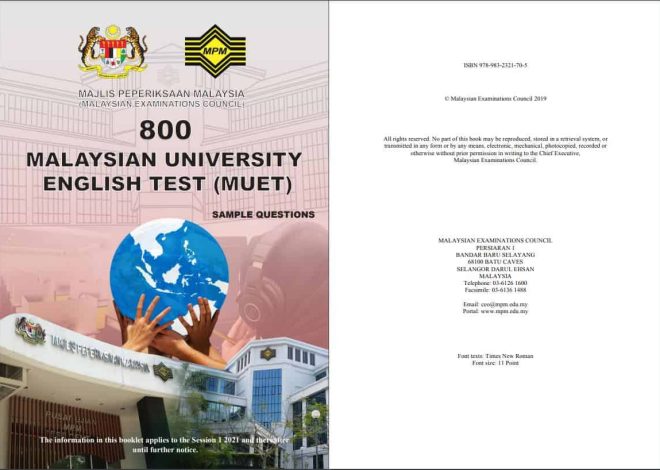 Example of MUET Questions & Latest Format 2026