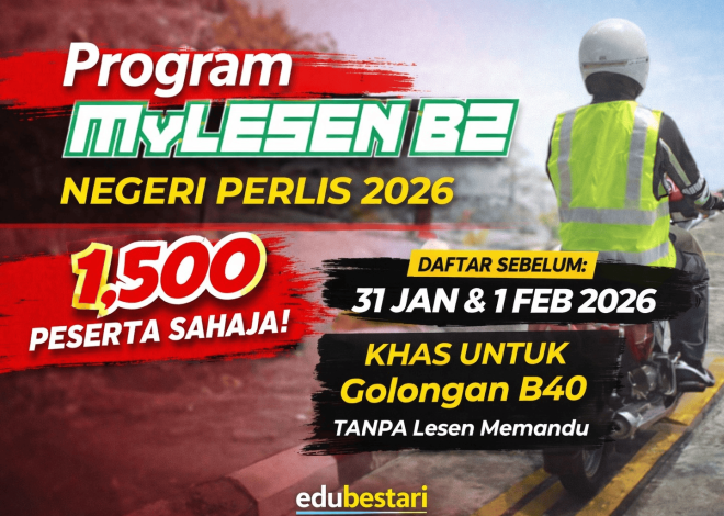 MyLesen B2 Perlis – How to Apply for a Free Motorbike License 2026