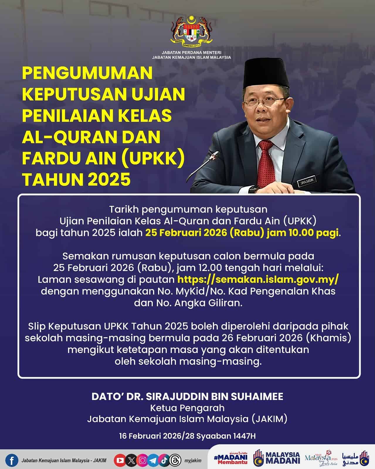UPKK 2026 Results Review – JAKIM