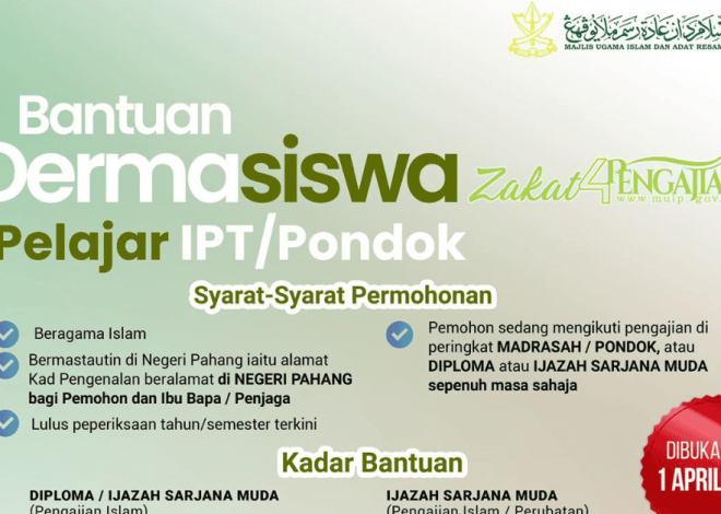 MUIP Scholarship Assistance for IPT/Pondok Students in 2026