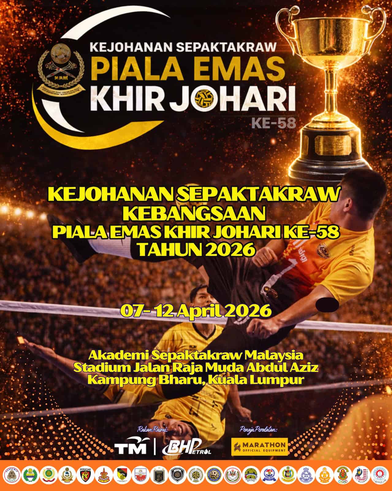 Khir Johari Gold Cup Tournament: Ticket Prices & Team List