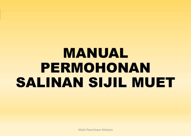Lost MUET Certificate? – Here’s How to Get a Reissue