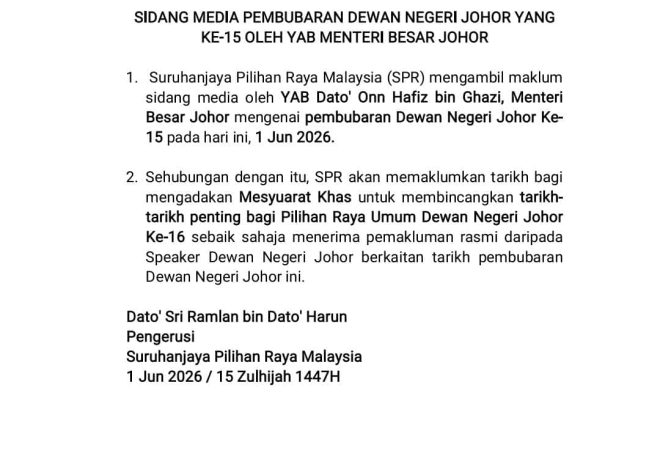 When is PRN Johor 2026? Following are the Latest Hopes and Information
